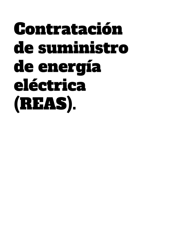 Contratacion de suministro de energia electrica