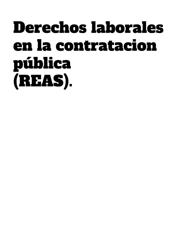 Derechos laborales en la contratación pública